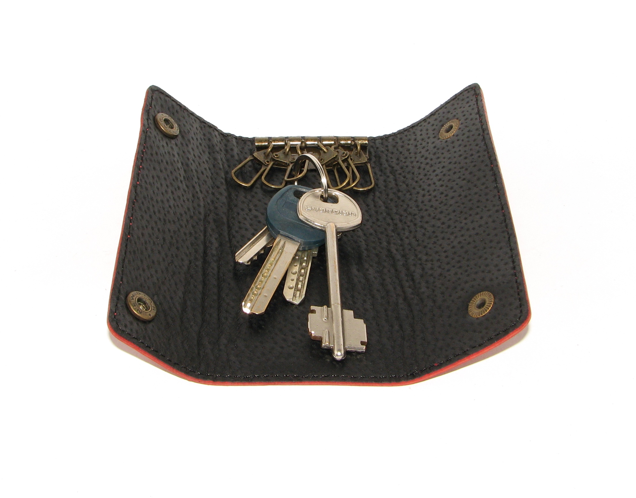 Шкіряна Ключниця DNK Leather Keys-L червона Шкіряна Ключниця DNK Leather Keys-L червона